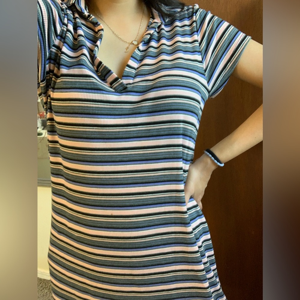 Juniors slip-on midi dress